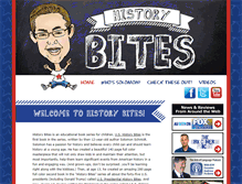 Tablet Screenshot of historybites.com